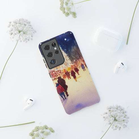 A Christmas Market in Denver Colorado - Impact Resistant Phone Case